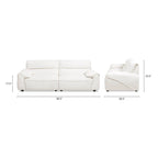 Canapé modulable 2 places en chenille 90,5