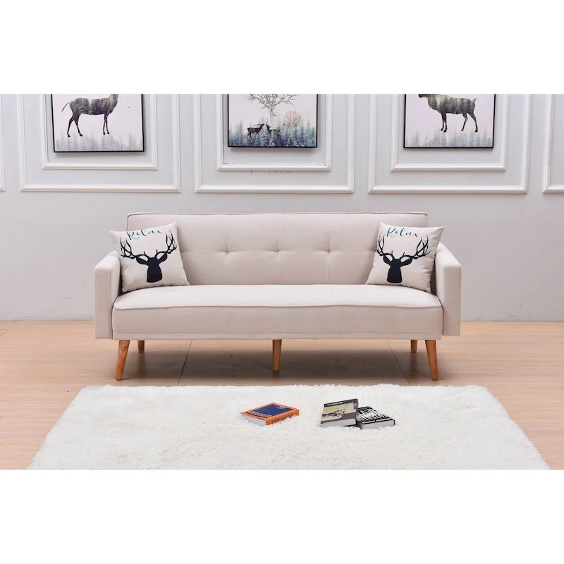 Futon de canapé convertible moderne et réglable 3 positions