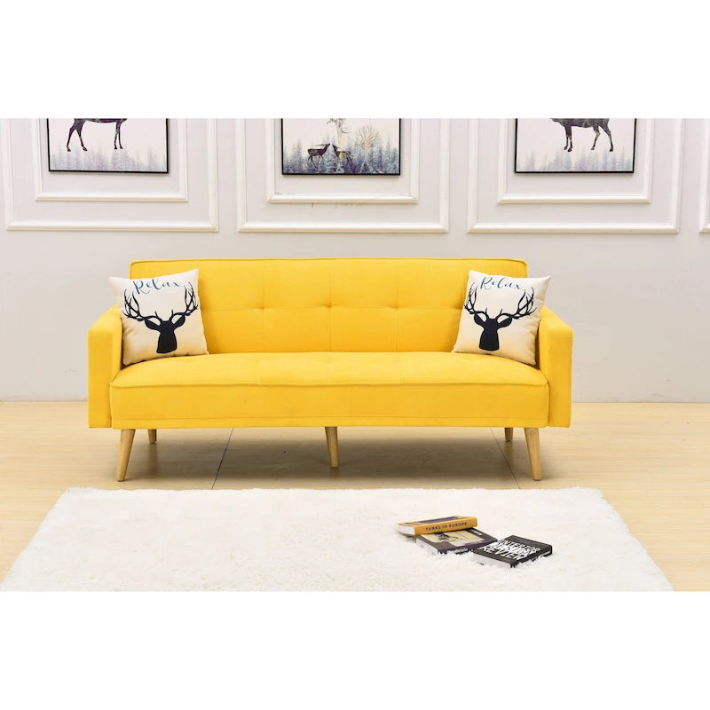 Futon de canapé convertible moderne et réglable 3 positions