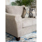 Fauteuil d'appoint contemporain en tissu avec coussin de dossier mobile