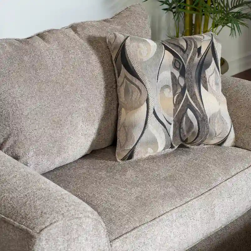 Fauteuil d'appoint contemporain en tissu avec coussin de dossier mobile