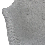 Fauteuil à bascule d'allaitement rembourré en polyester - Fauteuil d'appoint moderne pour salon ou chambre à coucher
