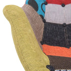 Fauteuil à bascule d'allaitement rembourré en polyester - Fauteuil d'appoint moderne pour salon ou chambre à coucher
