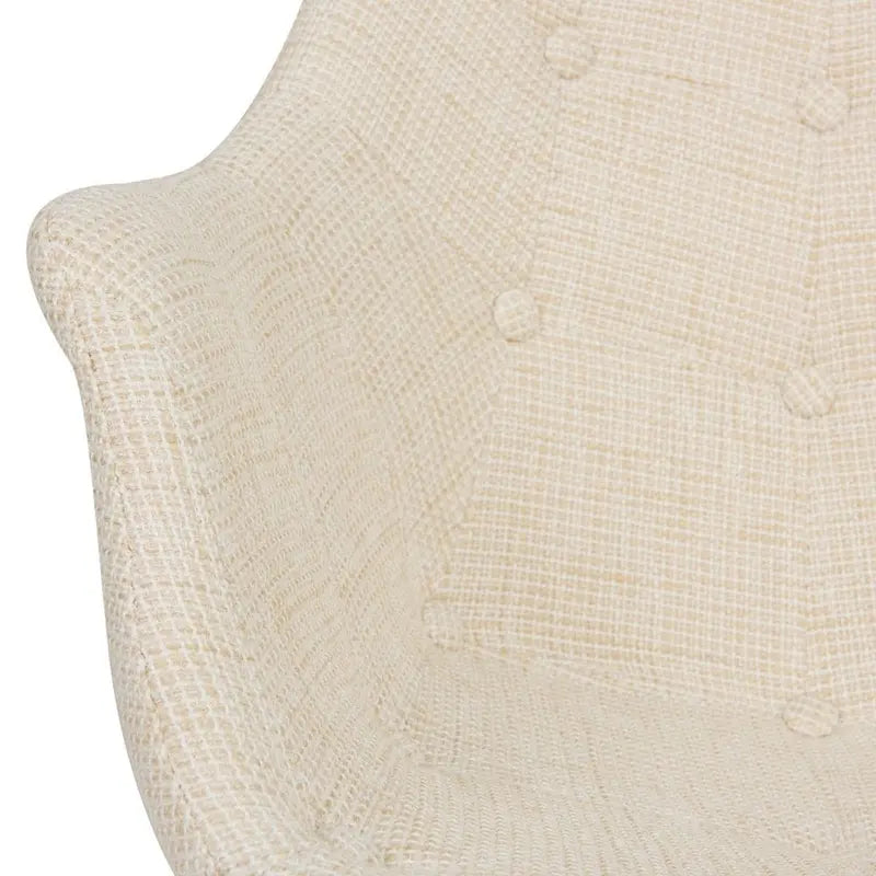 Fauteuil à bascule d'allaitement rembourré en polyester - Fauteuil d'appoint moderne pour salon ou chambre à coucher