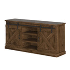 Meuble TV en bois de style rustique de 66 pouces