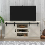 Meuble TV en bois de style rustique de 66 pouces