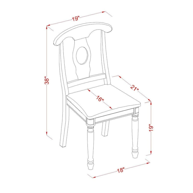Ensemble de salle à manger 7 pièces avec table ovale et chaises massives, brun selle