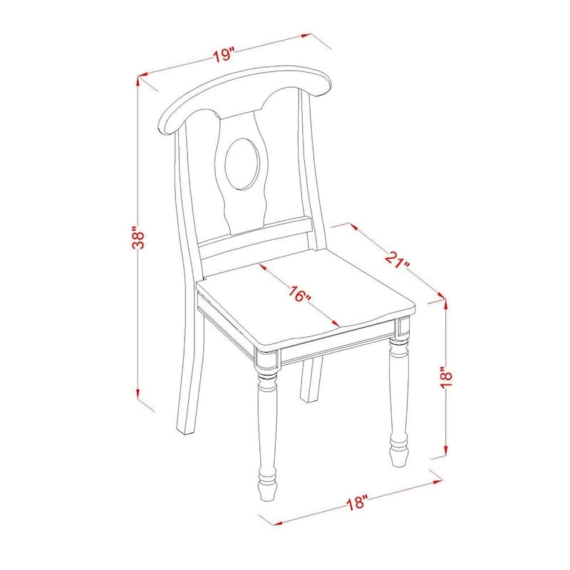 Ensemble de salle à manger 7 pièces avec table ovale et chaises massives, brun selle