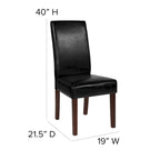 Chaise Parsons rembourrée en bois (lot de 2) - 19 larg. x 21,5 prof. x 40 haut.