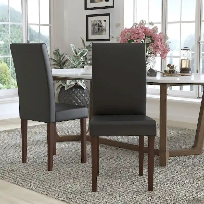 Chaise Parsons rembourrée en bois (lot de 2) - 19 larg. x 21,5 prof. x 40 haut.