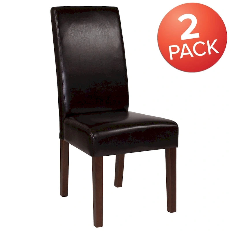 Chaise Parsons rembourrée en bois (lot de 2) - 19 larg. x 21,5 prof. x 40 haut.
