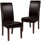 Chaise Parsons rembourrée en bois (lot de 2) - 19 larg. x 21,5 prof. x 40 haut.