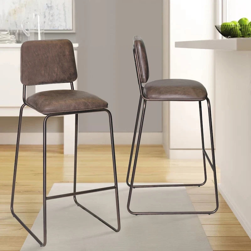 Tabouret de bar style milieu de siècle de qualité commerciale