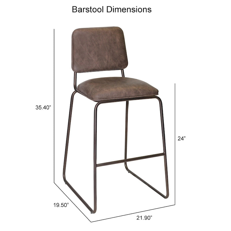 Tabouret de bar style milieu de siècle de qualité commerciale