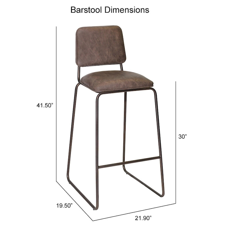 Tabouret de bar style milieu de siècle de qualité commerciale