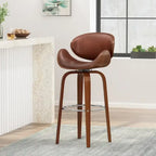 Tabouret de bar pivotant rembourré d'intérieur