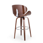 Tabouret de bar pivotant rembourré d'intérieur