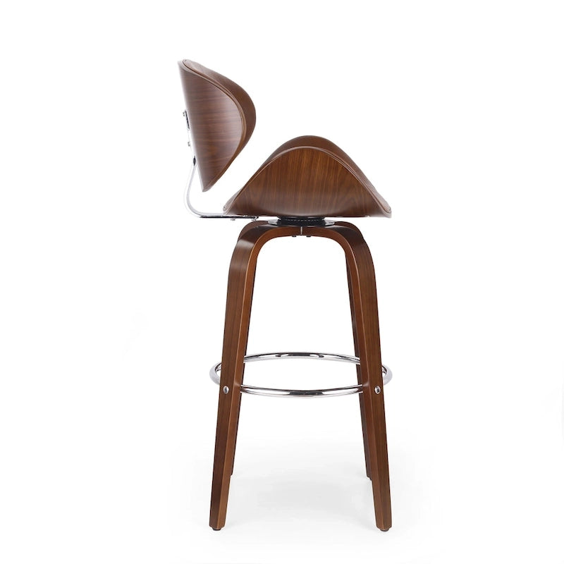 Tabouret de bar pivotant rembourré d'intérieur