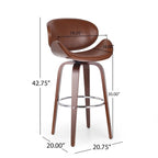 Tabouret de bar pivotant rembourré d'intérieur