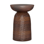 Table d'appoint contemporaine en bois massif de 33 cm de large - 32 P x 32 L x 45 H cm
