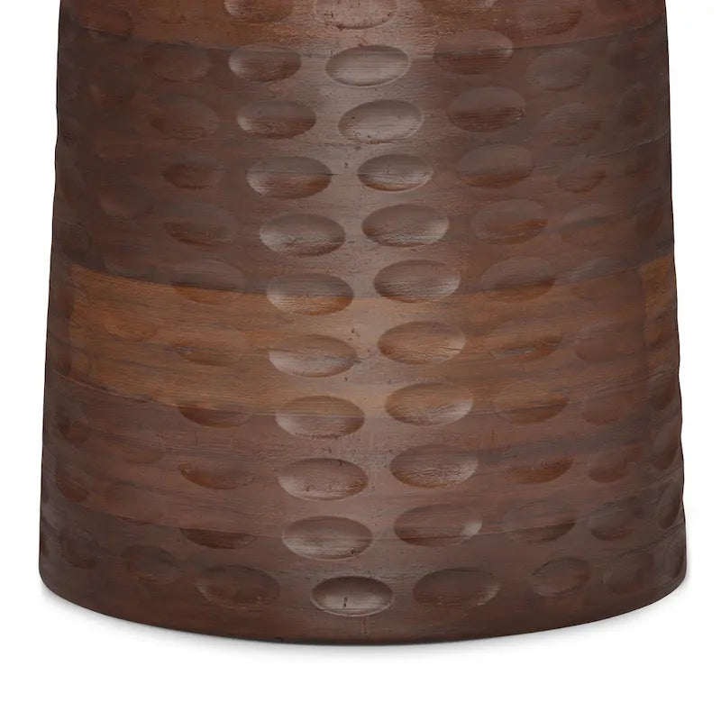 Table d'appoint contemporaine en bois massif de 33 cm de large - 32 P x 32 L x 45 H cm