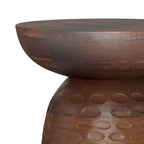Table d'appoint contemporaine en bois massif de 33 cm de large - 32 P x 32 L x 45 H cm