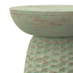 Table d'appoint contemporaine en bois massif de 33 cm de large - 32 P x 32 L x 45 H cm