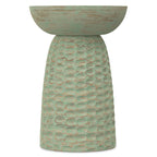 Table d'appoint contemporaine en bois massif de 33 cm de large - 32 P x 32 L x 45 H cm