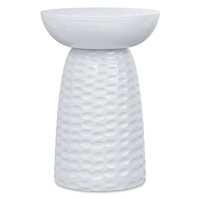 Table d'appoint contemporaine en bois massif de 33 cm de large - 32 P x 32 L x 45 H cm