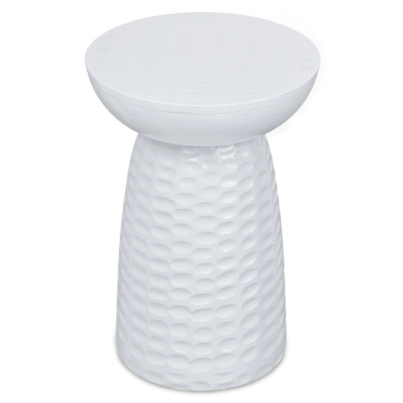Table d'appoint contemporaine en bois massif de 33 cm de large - 32 P x 32 L x 45 H cm