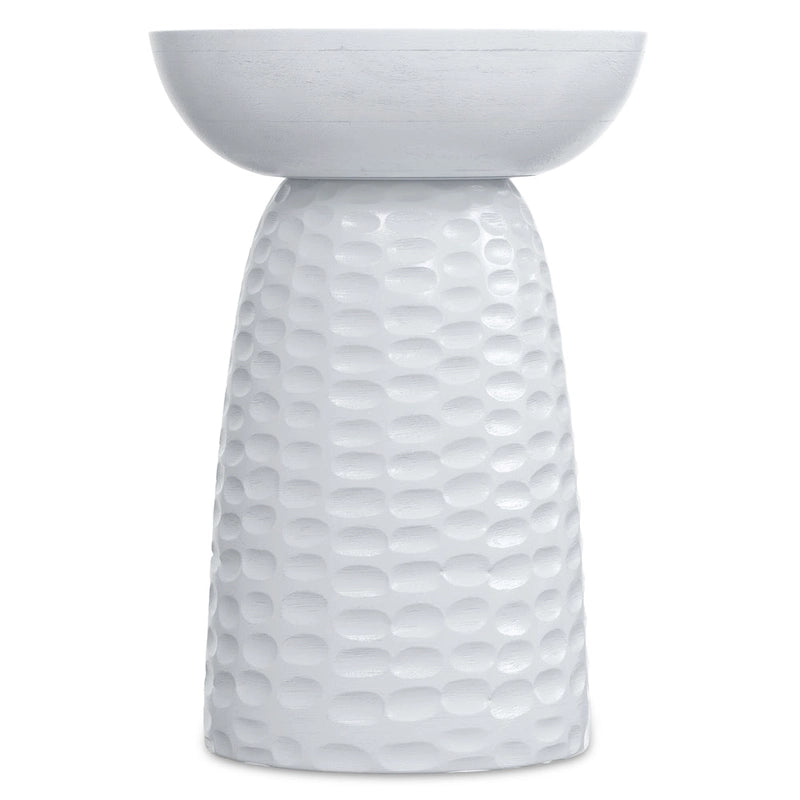 Table d'appoint contemporaine en bois massif de 33 cm de large - 32 P x 32 L x 45 H cm