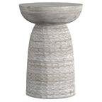 Table d'appoint contemporaine en bois massif de 33 cm de large - 32 P x 32 L x 45 H cm
