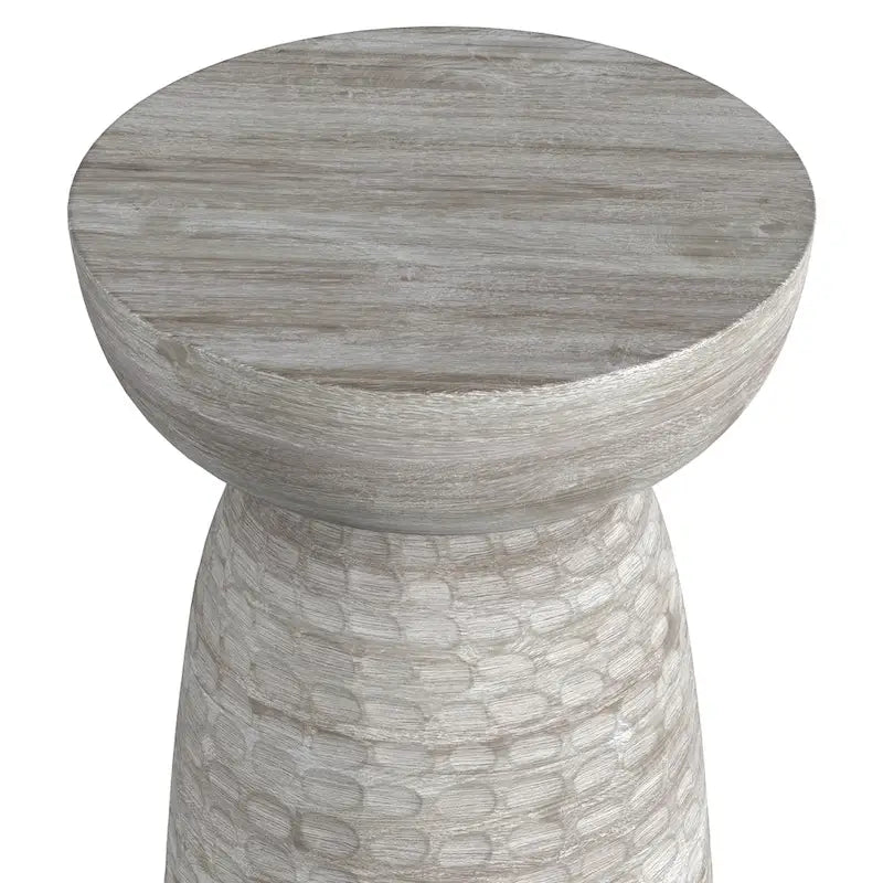 Table d'appoint contemporaine en bois massif de 33 cm de large - 32 P x 32 L x 45 H cm