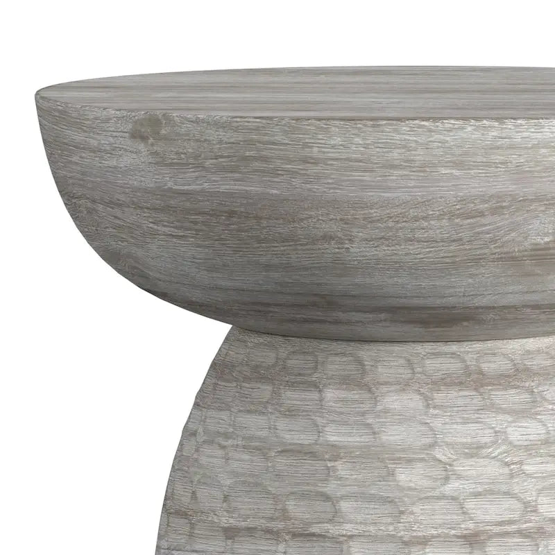 Table d'appoint contemporaine en bois massif de 33 cm de large - 32 P x 32 L x 45 H cm