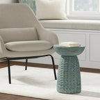 Table d'appoint contemporaine en bois massif de 33 cm de large - 32 P x 32 L x 45 H cm
