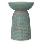 Table d'appoint contemporaine en bois massif de 33 cm de large - 32 P x 32 L x 45 H cm