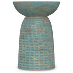 Table d'appoint contemporaine en bois massif de 33 cm de large - 32 P x 32 L x 45 H cm