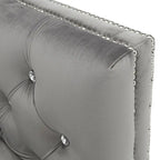 Sièges en Velours Gris "Jewel-tuft" avec Clous Décoratifs