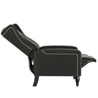 Fauteuil inclinable à dossier haut en velours à pousser