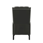 Fauteuil inclinable à dossier haut en velours à pousser