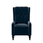 Fauteuil inclinable à dossier haut en velours à pousser