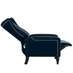 Fauteuil inclinable à dossier haut en velours à pousser