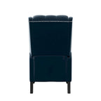 Fauteuil inclinable à dossier haut en velours à pousser