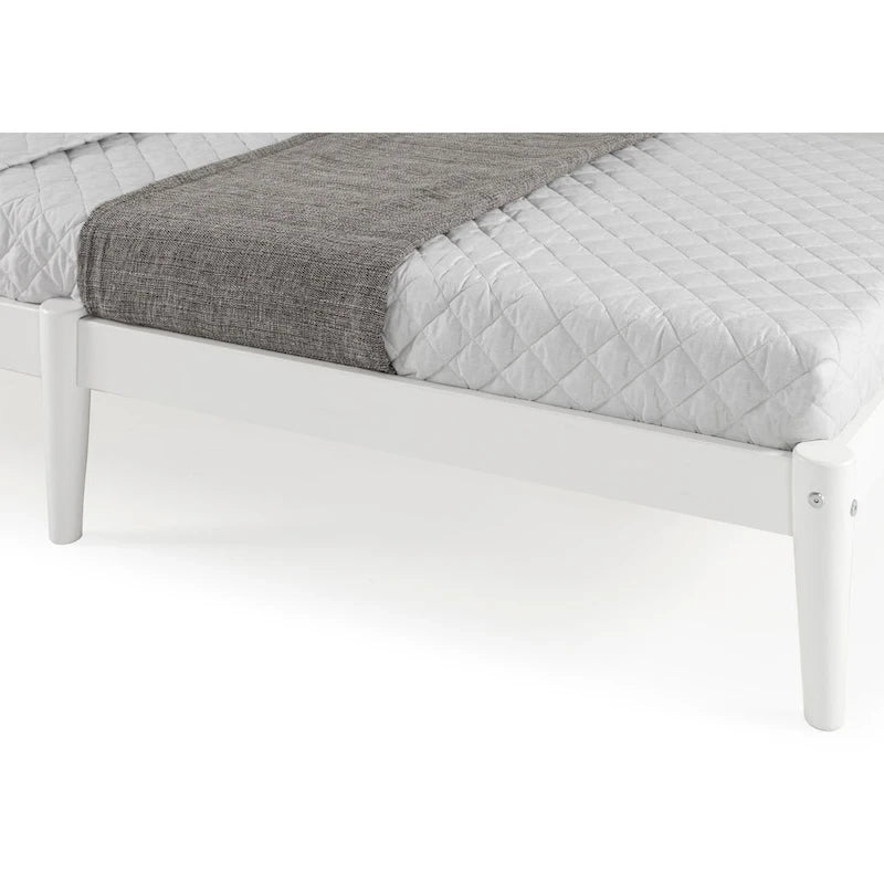 Lit plateforme double de style milieu de siècle