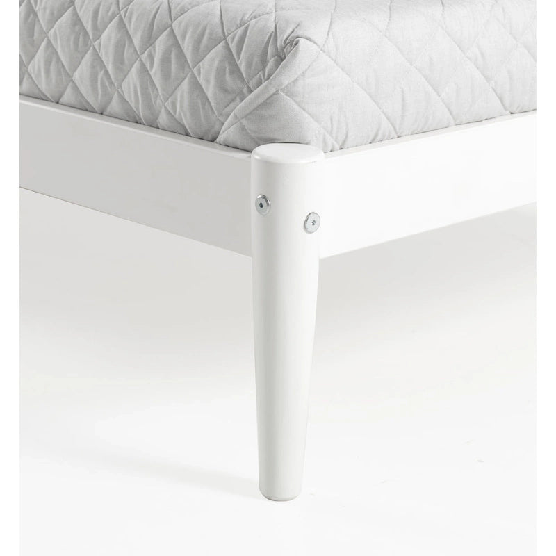 Lit plateforme double de style milieu de siècle