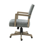 Chaise de bureau moderne pivotante, réglable en hauteur, avec garniture cloutée.