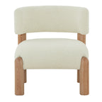 Fauteuil en fausse fourrure - L 66 cm x P 66 cm x H 71 cm