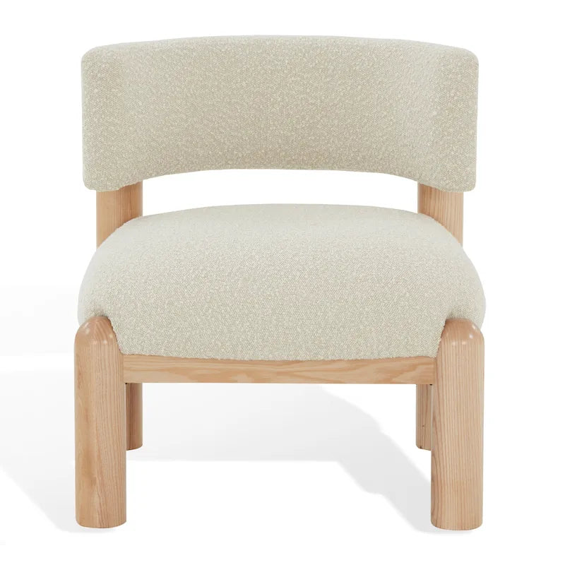 Fauteuil en fausse fourrure - L 66 cm x P 66 cm x H 71 cm