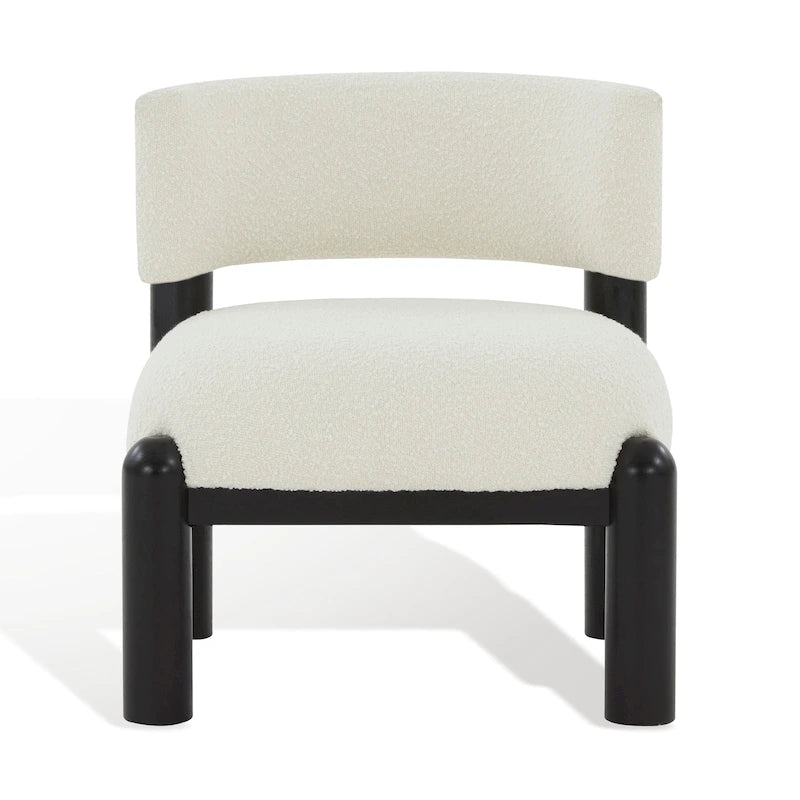 Fauteuil en fausse fourrure - L 66 cm x P 66 cm x H 71 cm