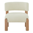 Fauteuil en fausse fourrure - L 66 cm x P 66 cm x H 71 cm